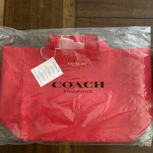 Coach Red Tote Bag
